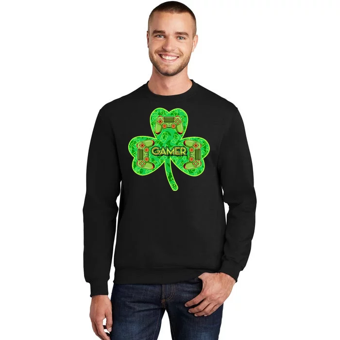 St Patrick's Day Shamrock Gamer Sweatshirt