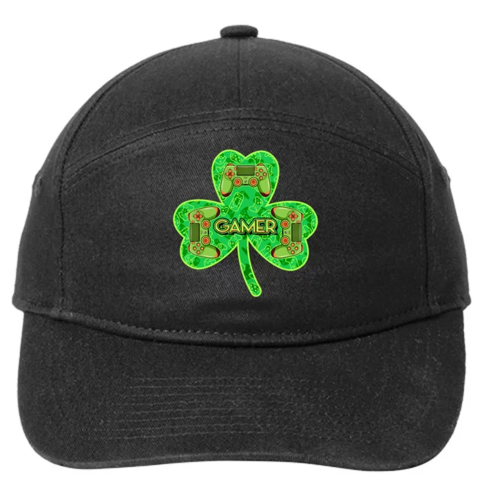 St Patrick's Day Shamrock Gamer 7-Panel Snapback Hat