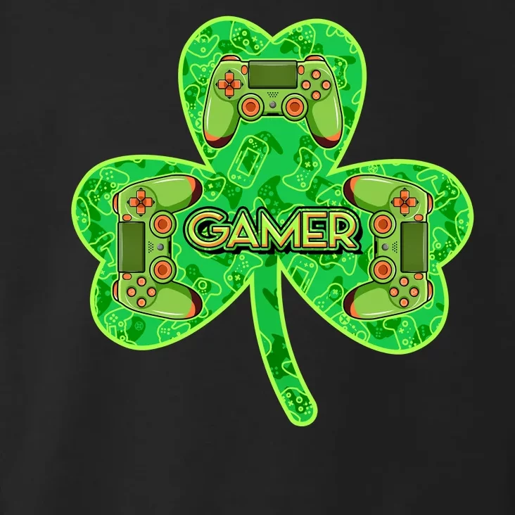 St Patrick's Day Shamrock Gamer Toddler Hoodie