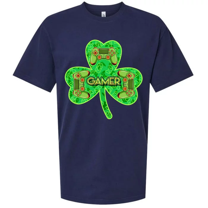 St Patrick's Day Shamrock Gamer Sueded Cloud Jersey T-Shirt