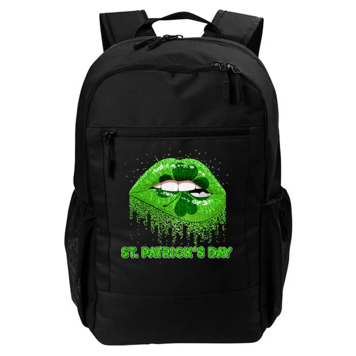 St Patrick's Day Shamrock Irish Lips Daily Commute Backpack