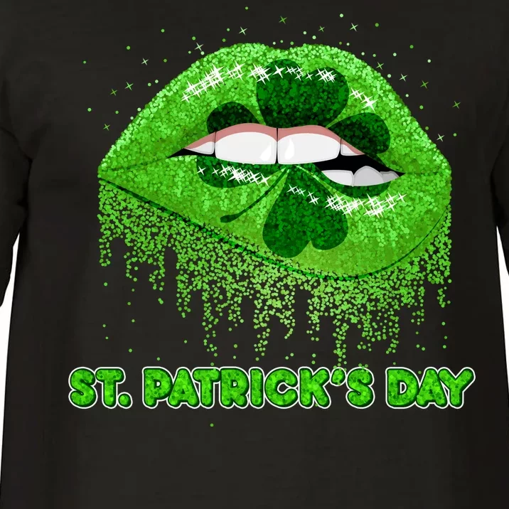 St Patrick's Day Shamrock Irish Lips Comfort Colors T-Shirt