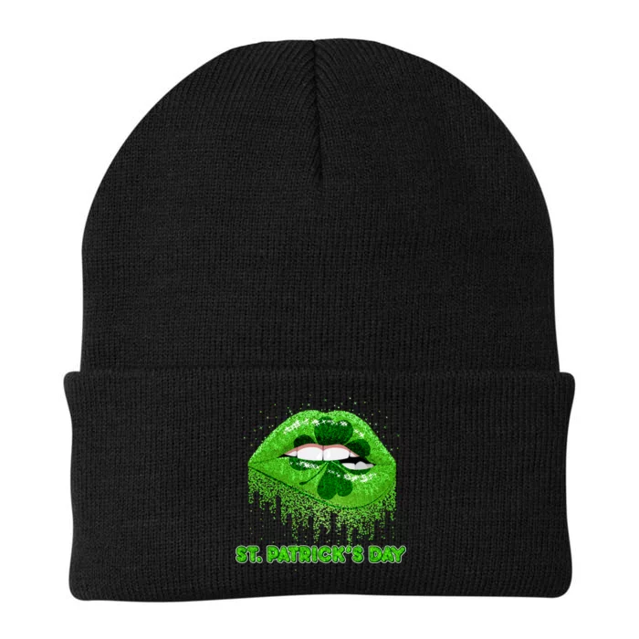 St Patrick's Day Shamrock Irish Lips Knit Cap Winter Beanie