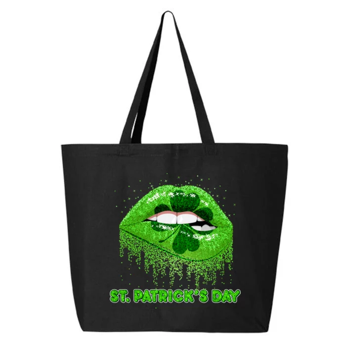 St Patrick's Day Shamrock Irish Lips 25L Jumbo Tote