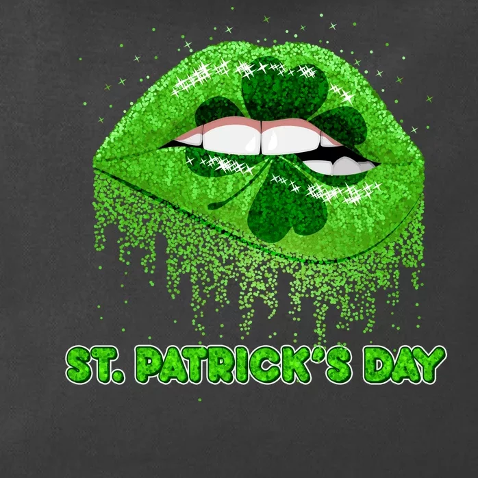 St Patrick's Day Shamrock Irish Lips Zip Tote Bag