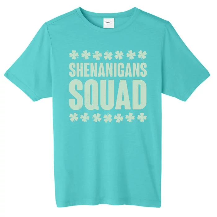 St Patrick's Day Shenanigans Squad Shamrocks Clover ChromaSoft Performance T-Shirt