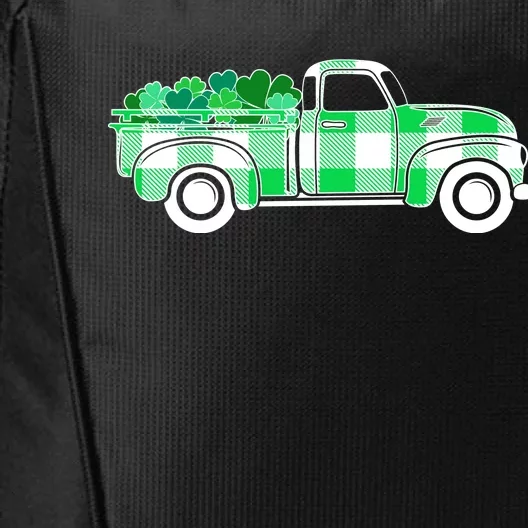 St Patrick's Day Truck Full of Clovers City Backpack