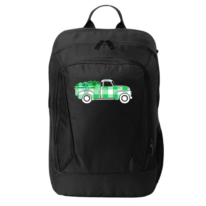 St Patrick's Day Truck Full of Clovers City Backpack