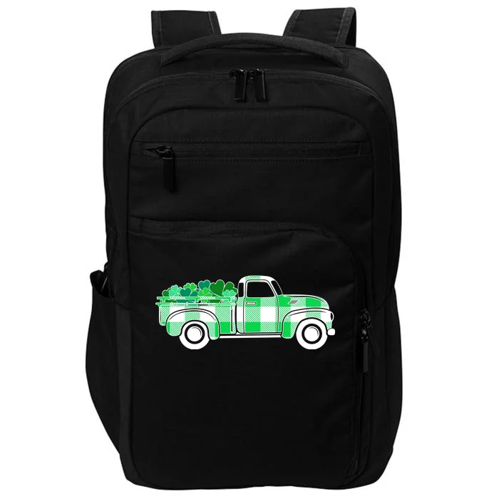 St Patrick's Day Truck Full of Clovers Impact Tech Backpack