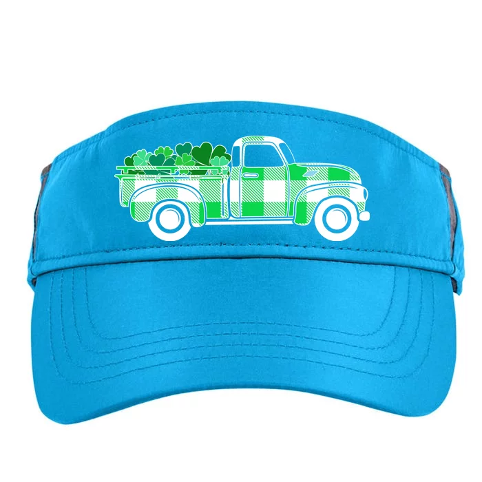 St Patrick's Day Truck Full of Clovers Adult Drive Performance Visor