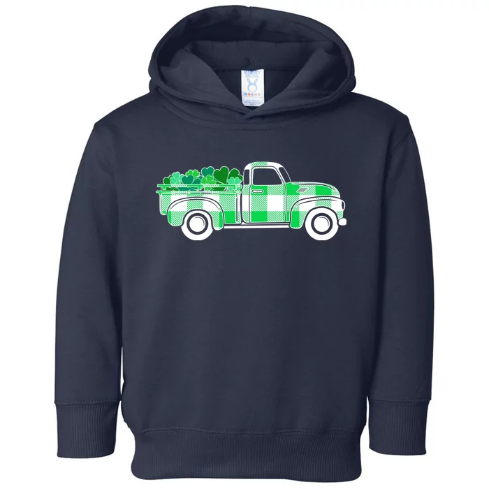 St Patrick's Day Truck Full of Clovers Toddler Hoodie