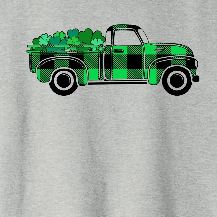 St Patrick's Day Truck Full of Clovers Women's Crop Top Tee