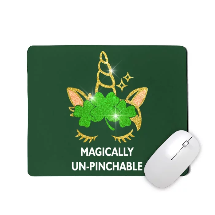 St Patrick's Day Unicorn Magically Un-Pinchable Mousepad