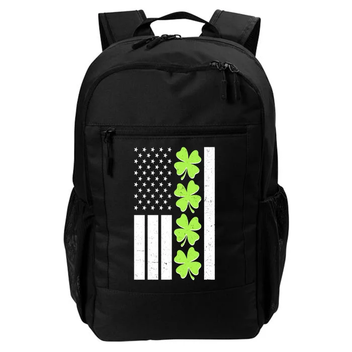 St Patrick's Day USA American Flag Shamrock Clovers Daily Commute Backpack