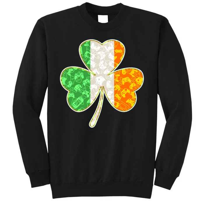 St Patrick's Day Video Gamer Shamrock Clover Sweatshirt