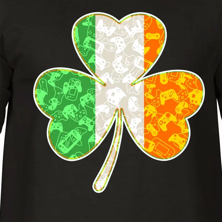 St Patrick's Day Video Gamer Shamrock Clover Comfort Colors T-Shirt