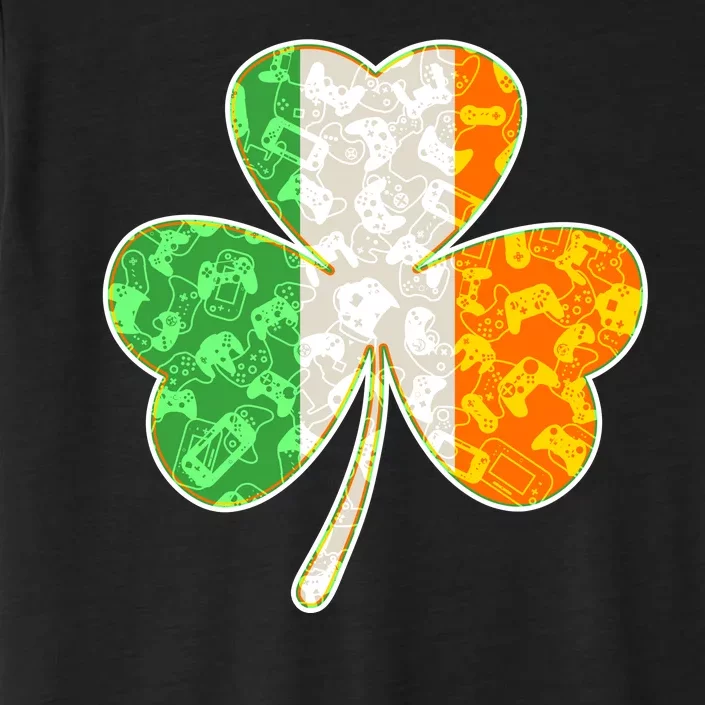 St Patrick's Day Video Gamer Shamrock Clover ChromaSoft Performance T-Shirt