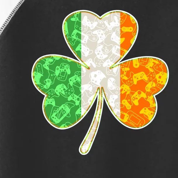 St Patrick's Day Video Gamer Shamrock Clover Toddler Fine Jersey T-Shirt