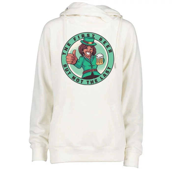 St Patricks Kamala Harris Womens Funnel Neck Pullover Hood