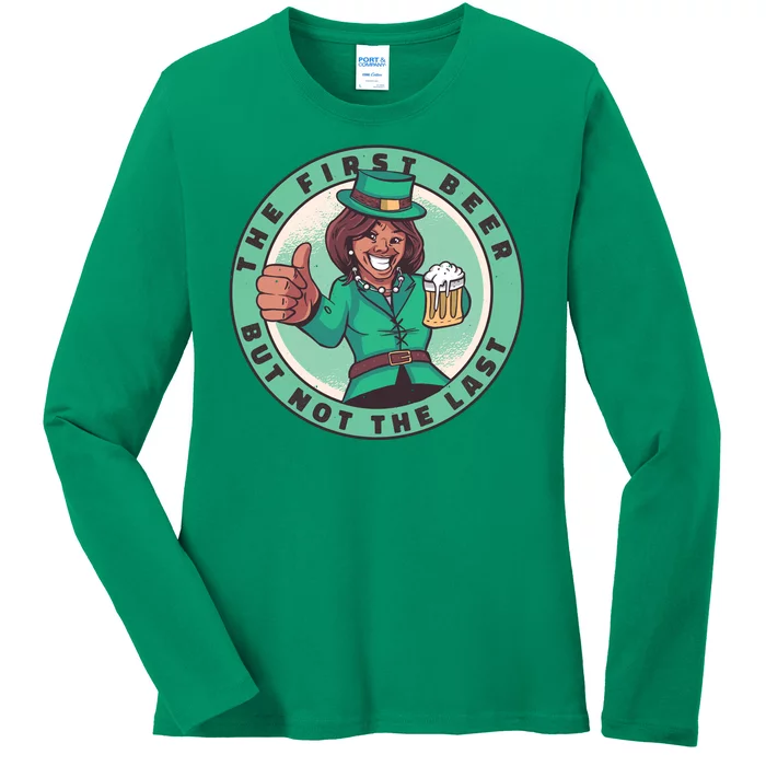 St Patricks Kamala Harris Ladies Long Sleeve Shirt