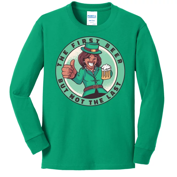 St Patricks Kamala Harris Kids Long Sleeve Shirt