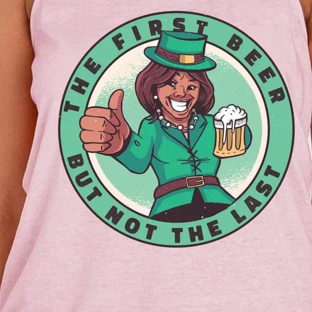 St Patricks Kamala Harris Women's Knotted Racerback Tank