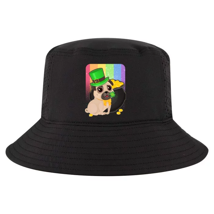 St Patrick's Pug Pot Of Gold Cool Comfort Performance Bucket Hat