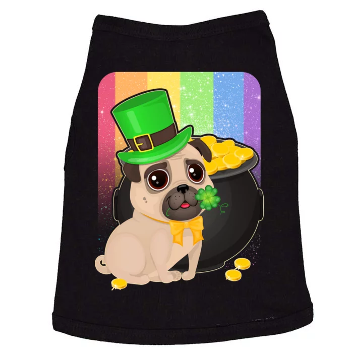 St Patrick's Pug Pot Of Gold Doggie Tank