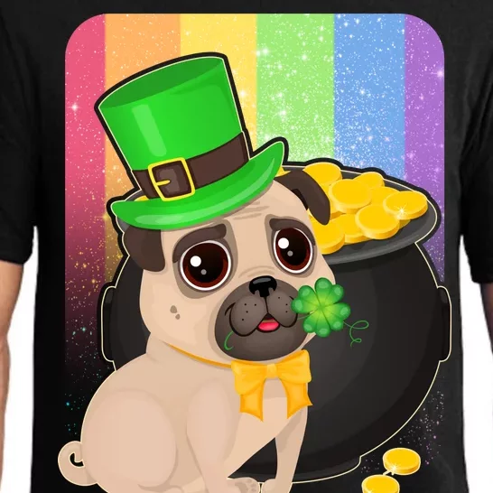 St Patrick's Pug Pot Of Gold Pajama Set