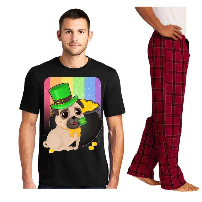 St Patrick's Pug Pot Of Gold Pajama Set