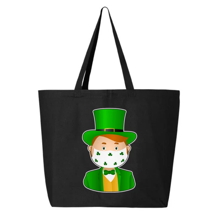 St Pattys Day Quarantine Leprechaun Masked 25L Jumbo Tote