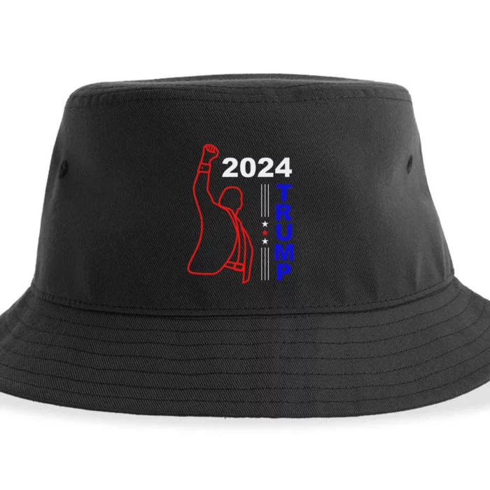 Survived Trump 2024 Election Sustainable Bucket Hat