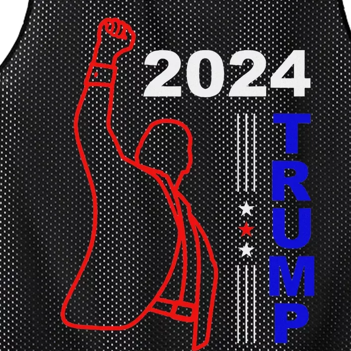 Survived Trump 2024 Election Mesh Reversible Basketball Jersey Tank