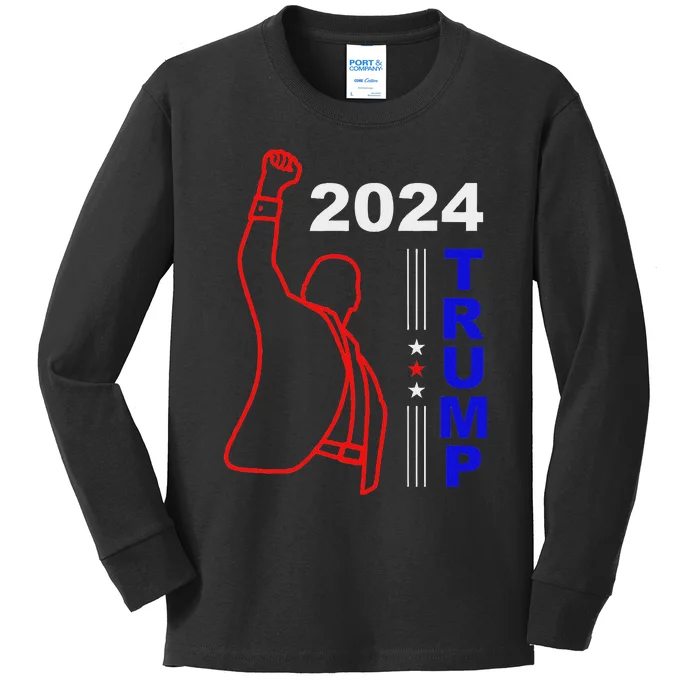 Survived Trump 2024 Election Kids Long Sleeve Shirt