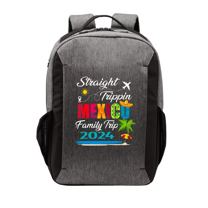 Straight Trippin 2024 Family Vacation Trip Mexico Matching Vector Backpack