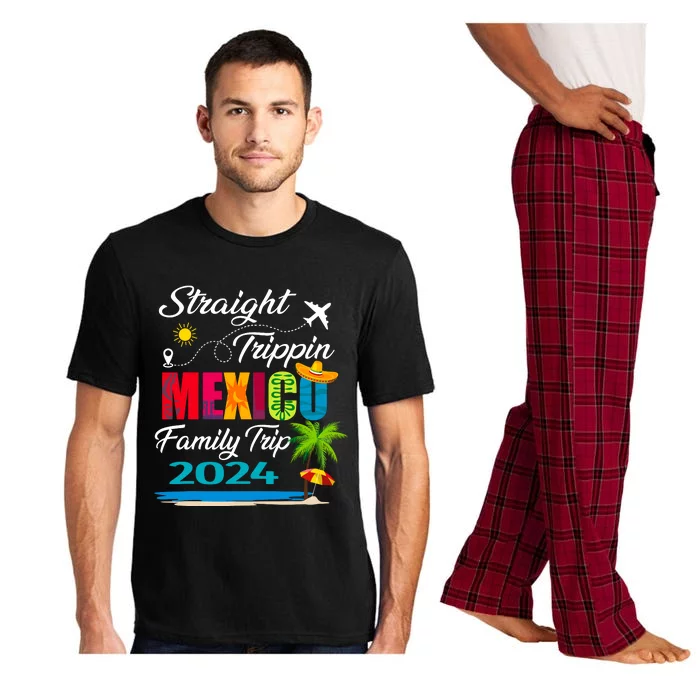 Straight Trippin 2024 Family Vacation Trip Mexico Matching Pajama Set