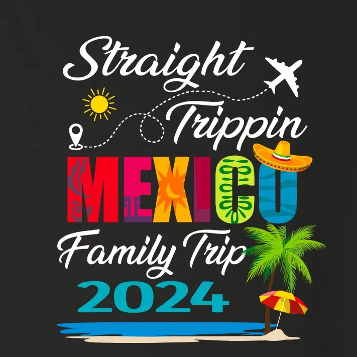 Straight Trippin 2024 Family Vacation Trip Mexico Matching Toddler Long Sleeve Shirt