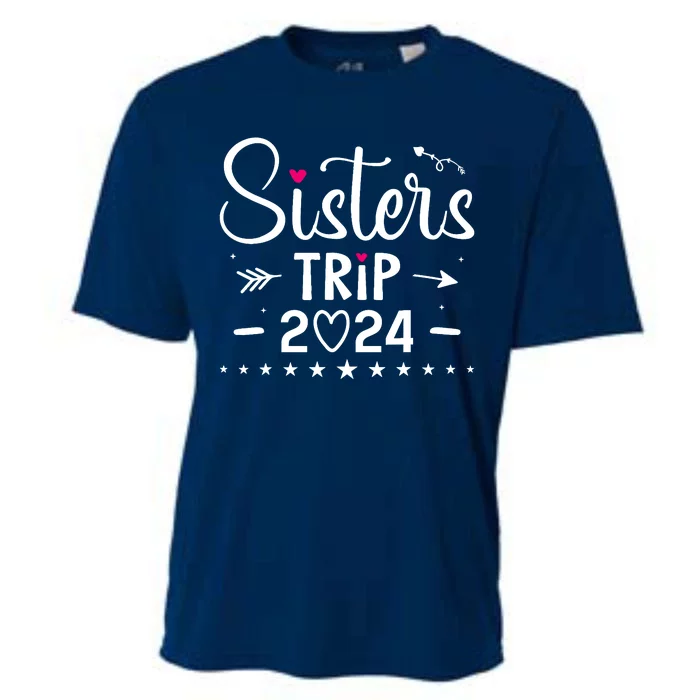 Sisters Trip 2024 Girl Road Trip 2024 Vacation Lovers Cooling Performance Crew T-Shirt