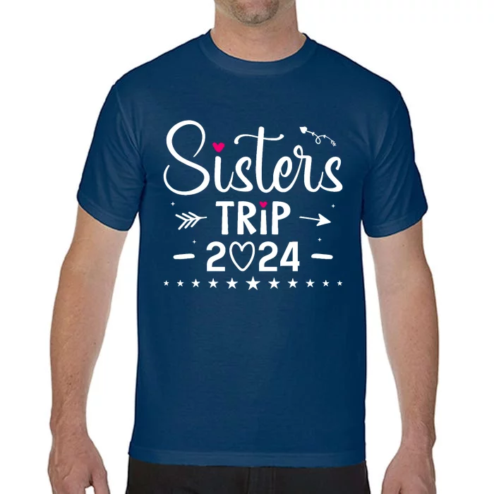 Sisters Trip 2024 Girl Road Trip 2024 Vacation Lovers Comfort Colors T-Shirt