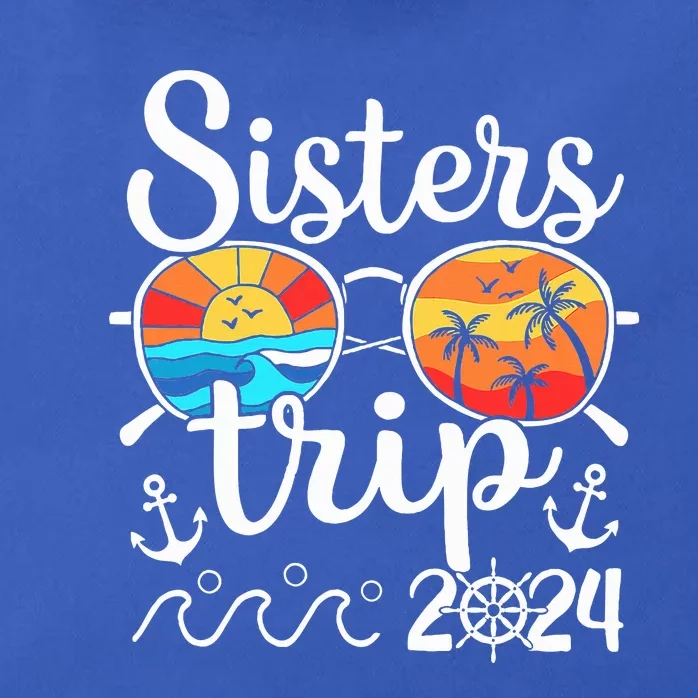 Sisters Trip 2024 Trip 2024 Cruising Vacation Weekend Zip Tote Bag