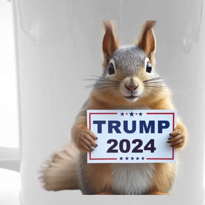 Squirrels Trump 2024 Front & Back Beer Stein