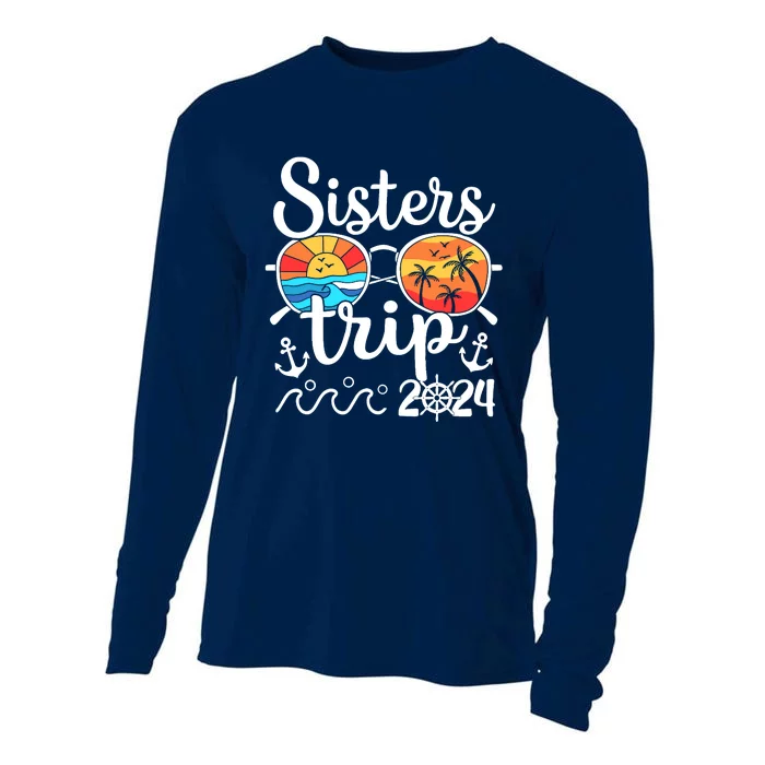 Sisters Trip 2024 Girl Trip 2024 Cruising Vacation Weekend Cooling Performance Long Sleeve Crew