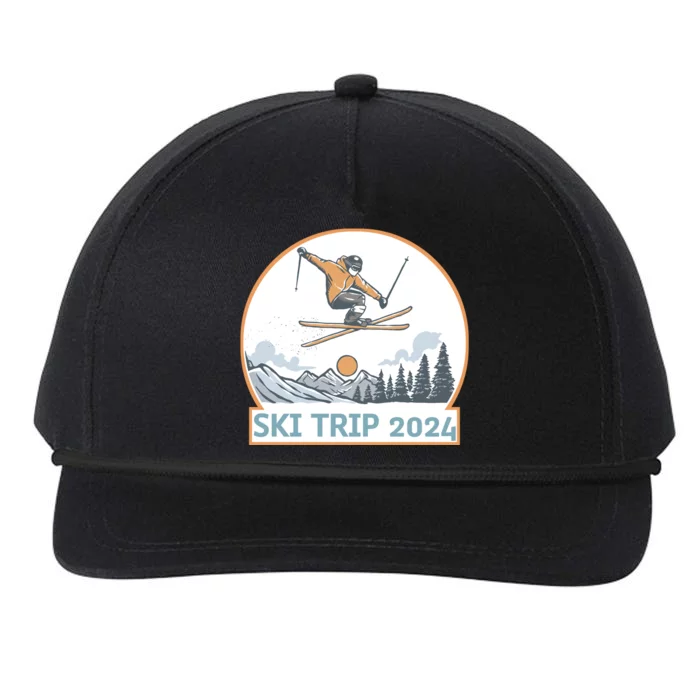 Ski Trip 2024 Matching Family Snow Skiing Vacation Snapback Five-Panel Rope Hat