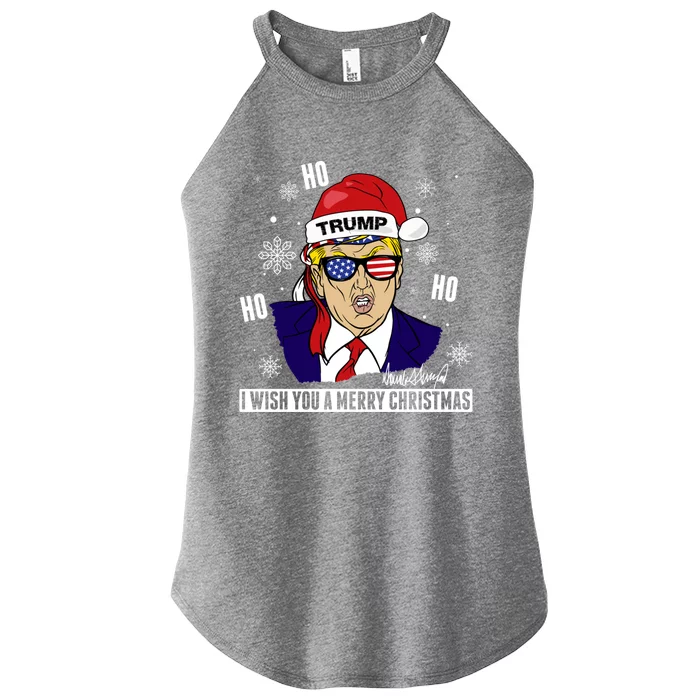 Santa Trump 2024 Ho Ho Ho Donald Trump 45/47 Gift Women’s Perfect Tri Rocker Tank