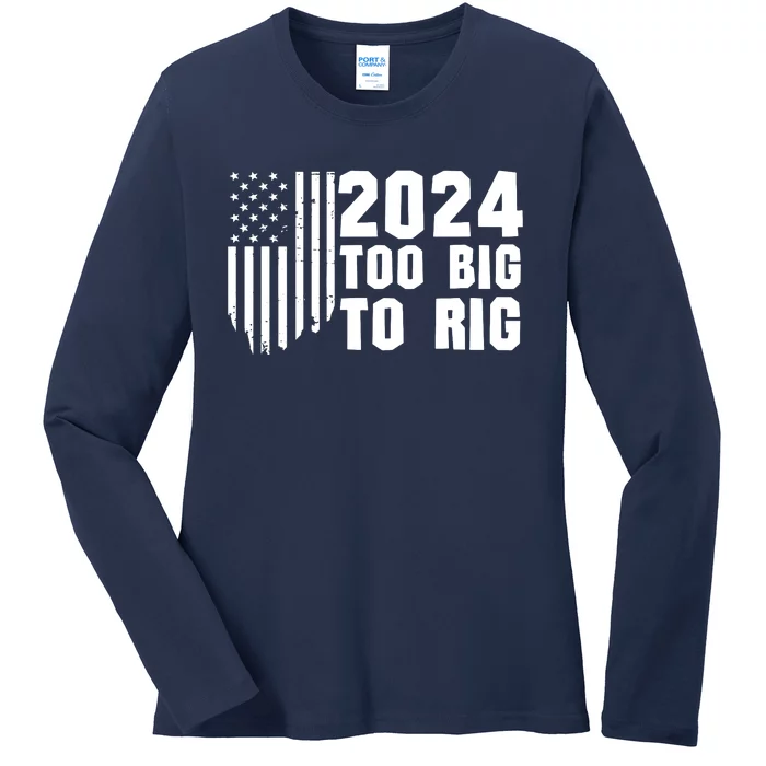 Saying Trump 2024 Funny Trump Quote Ladies Long Sleeve Shirt