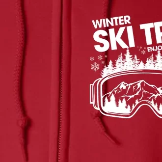 Ski Trip 2024 Skiing Vacation Family Trip Enjoy Winter Full Zip Hoodie