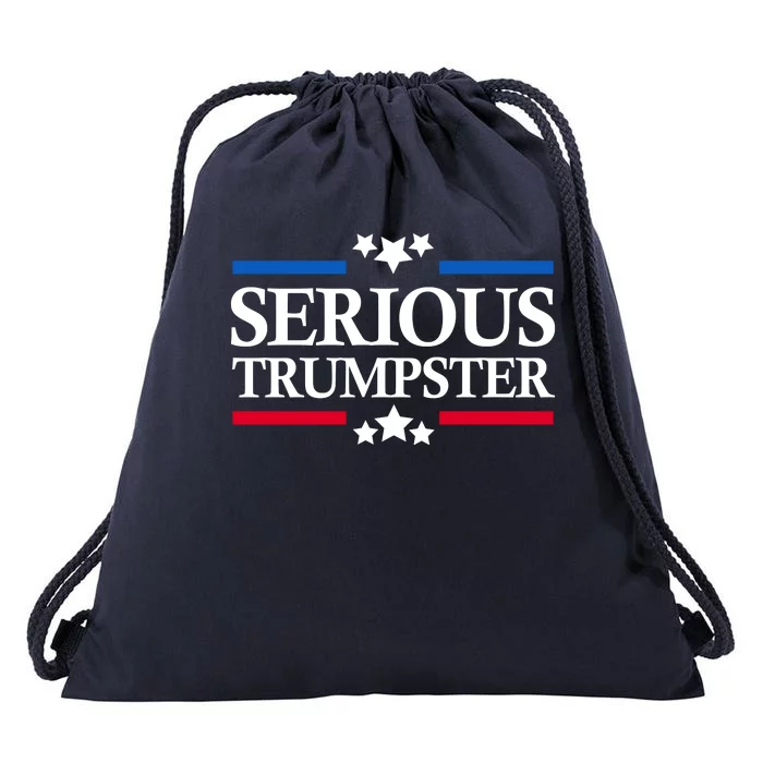 Serious Trumpster 2024 Pro Donald Trump Drawstring Bag