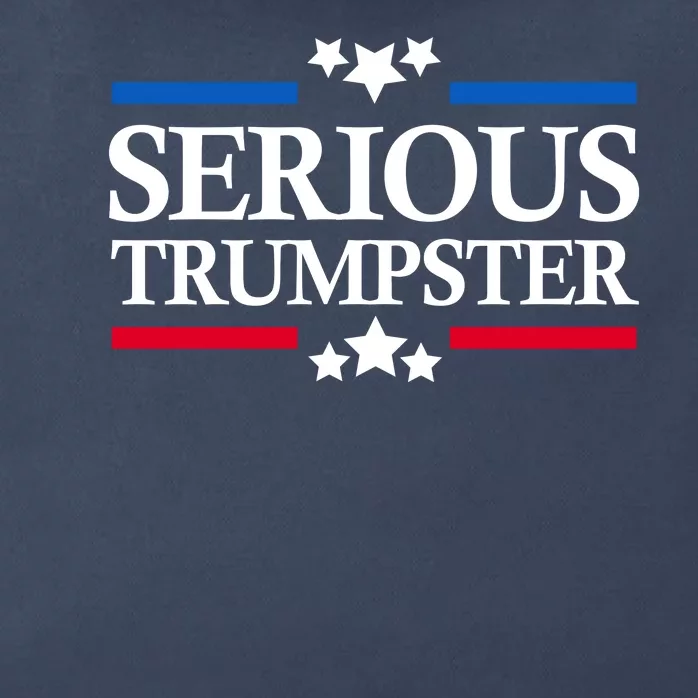 Serious Trumpster 2024 Pro Donald Trump Zip Tote Bag