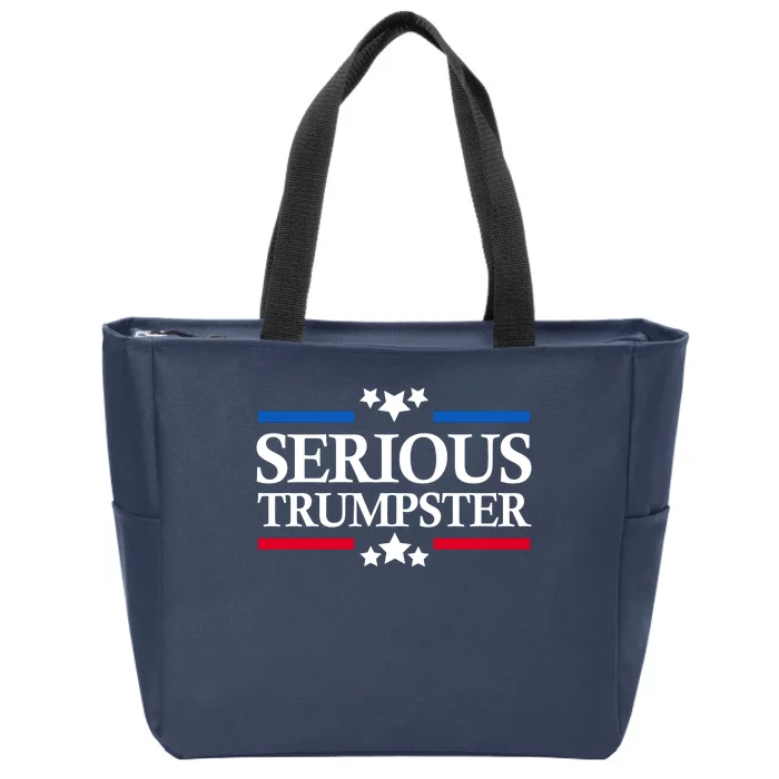 Serious Trumpster 2024 Pro Donald Trump Zip Tote Bag