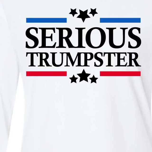 Serious Trumpster 2024 Pro Donald Trump Womens Cotton Relaxed Long Sleeve T-Shirt